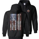 I689 - Flag Hooded Sweatshirt