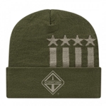 I486 - Stars & Stripes Knit Cap w/ Cuff