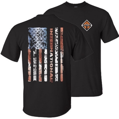 I688 - Flag T-Shirt - BLACK